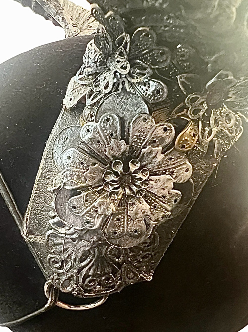 SALE! HYSTERIA MACHINE Gothic Goddess Pagan Witch Horned Headdress Fantasy Crow - Picture 4 of 6